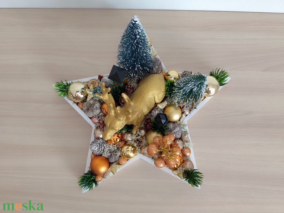 Karácsonyi asztaldísz - karácsony - adventi díszek - adventi asztaldísz - Meska.hu