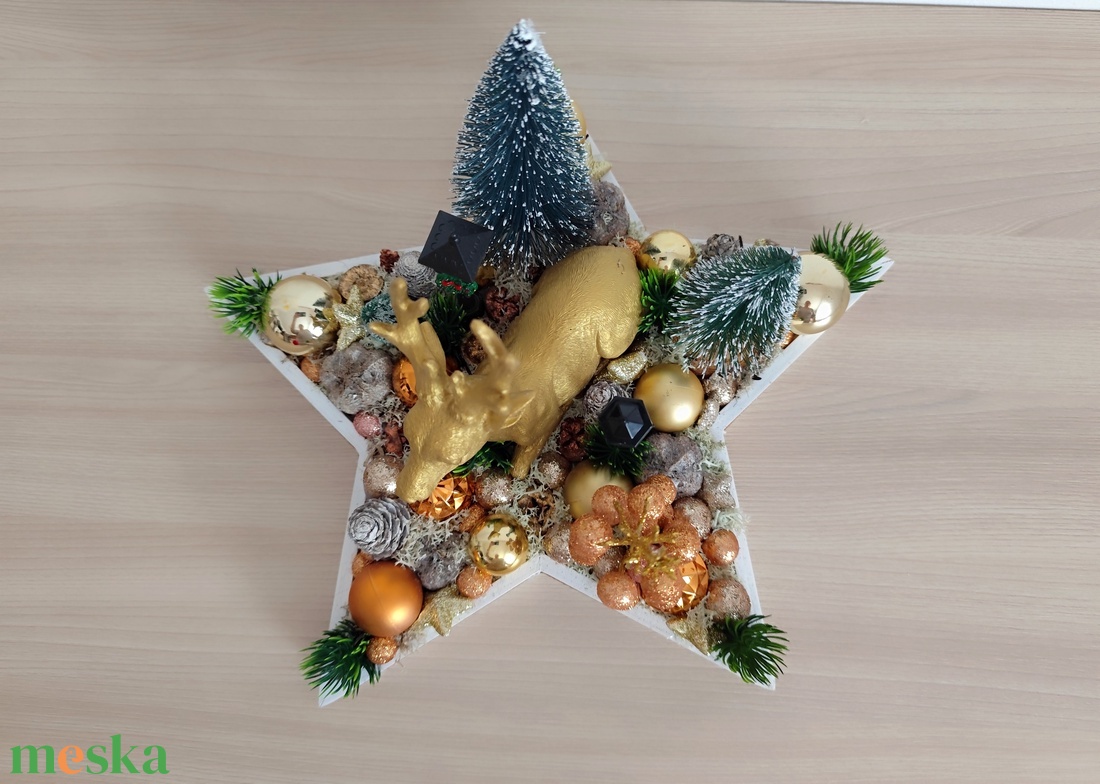 Karácsonyi asztaldísz - karácsony - adventi díszek - adventi asztaldísz - Meska.hu