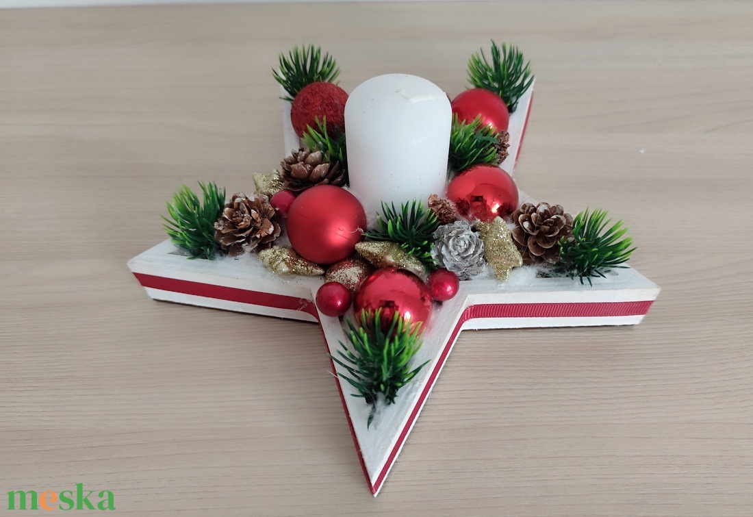 Adventi asztaldísz - karácsony - adventi díszek - adventi asztaldísz - Meska.hu