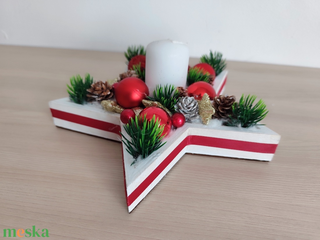 Adventi asztaldísz - karácsony - adventi díszek - adventi asztaldísz - Meska.hu