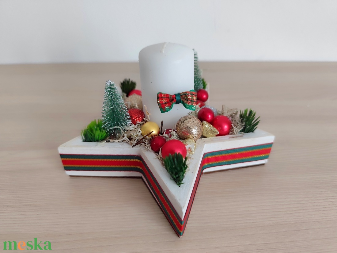 Adventi asztaldísz - karácsony - adventi díszek - adventi asztaldísz - Meska.hu