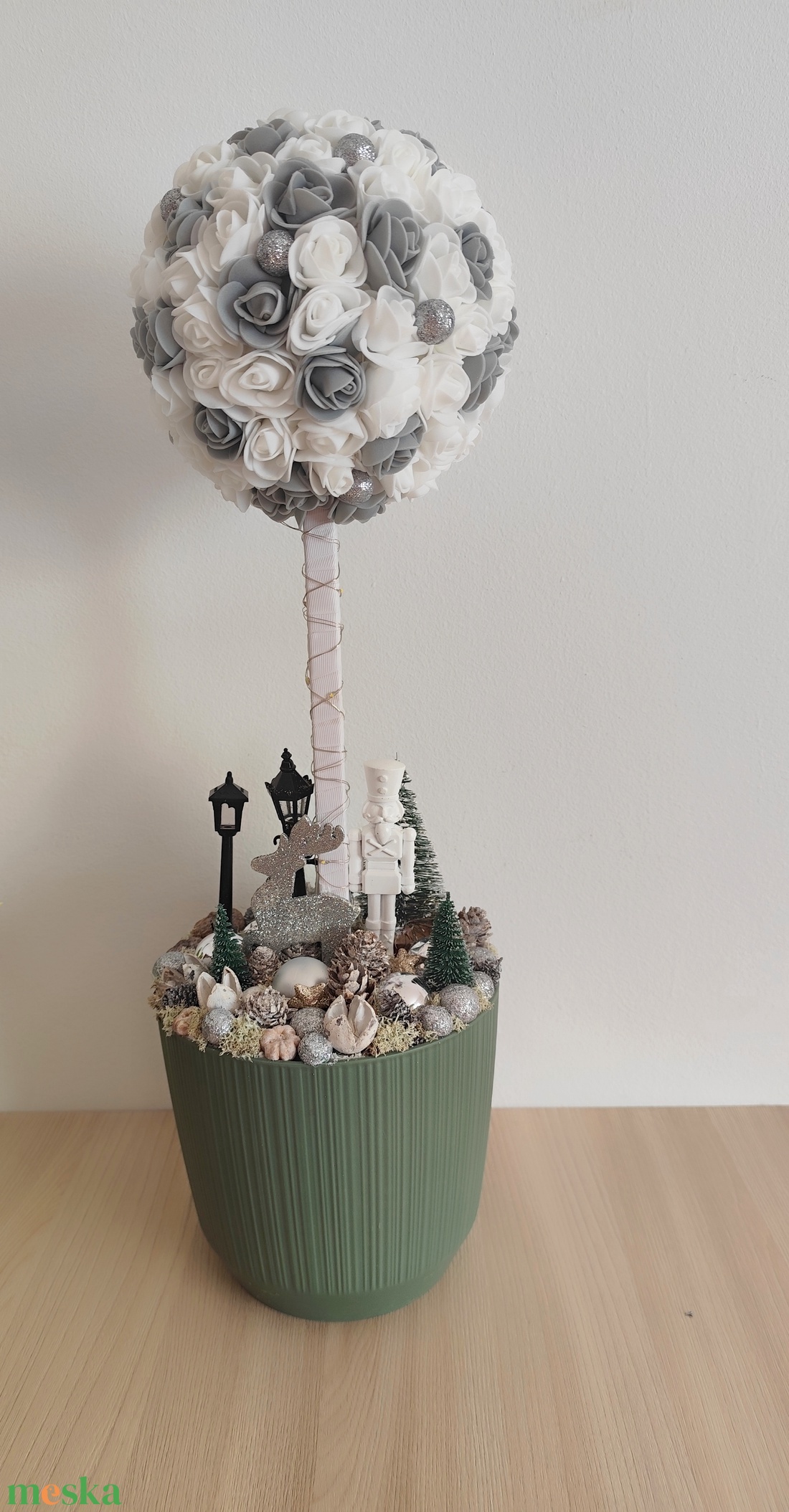 Karácsonyi asztaldísz - karácsony - adventi díszek - adventi asztaldísz - Meska.hu