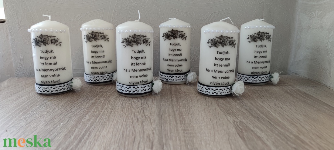 Emlék gyertya esküvőre - esküvő - dekoráció - gyertya & gyertyatartó - Meska.hu