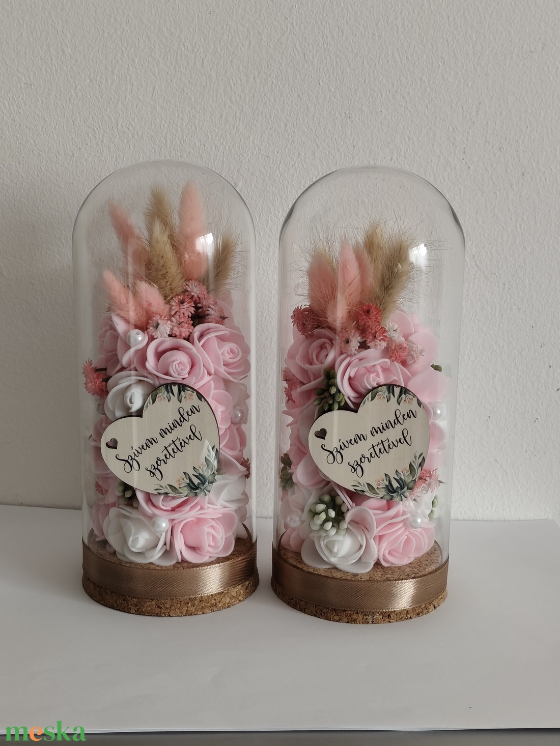 Szülőköszöntő üvegbúra - esküvő - emlék & ajándék - szülőköszöntő ajándék - Meska.hu