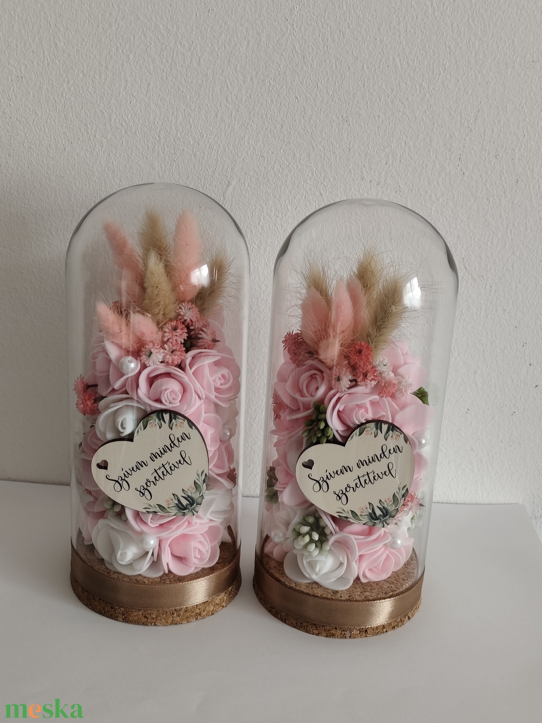 Szülőköszöntő üvegbúra - esküvő - emlék & ajándék - szülőköszöntő ajándék - Meska.hu