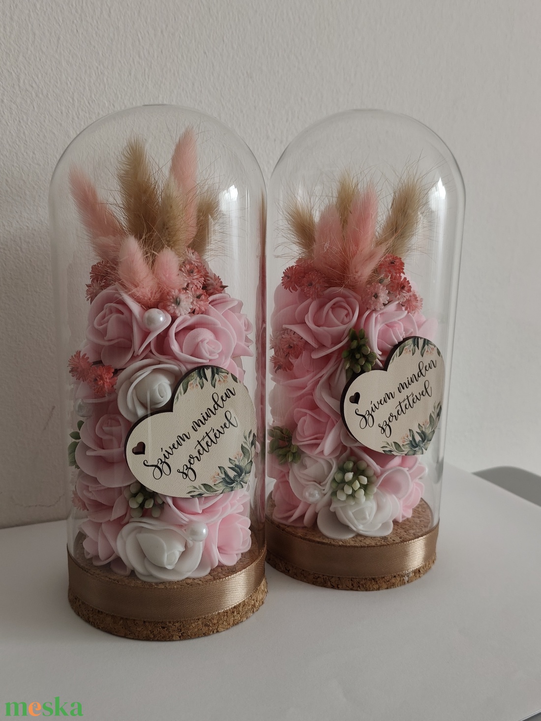 Szülőköszöntő üvegbúra - esküvő - emlék & ajándék - szülőköszöntő ajándék - Meska.hu