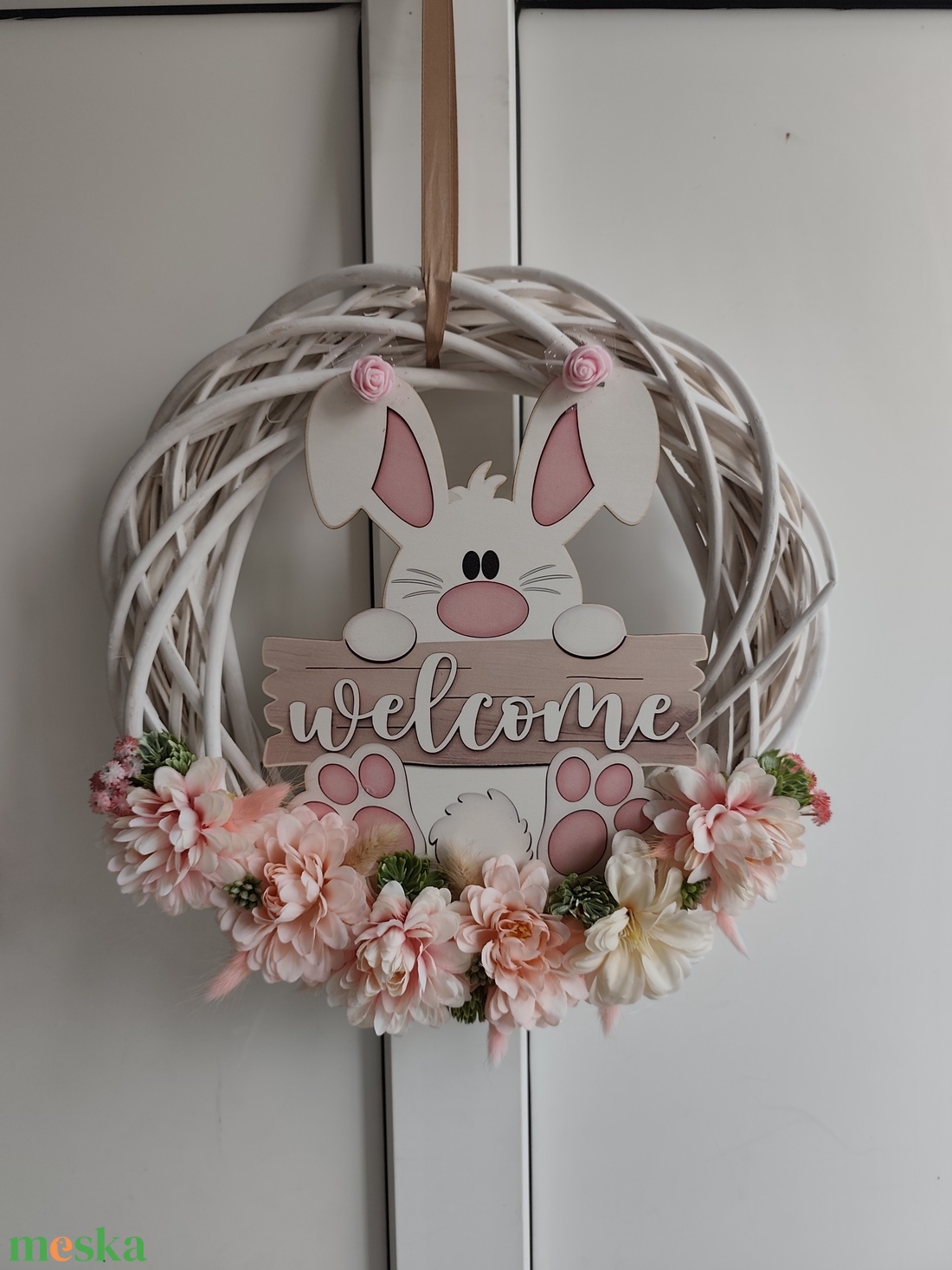 Húsv�zi ajtódísz - otthon & életmód - dekoráció - ajtó- és ablak dekoráció - ajtódísz & kopogtató - Meska.hu