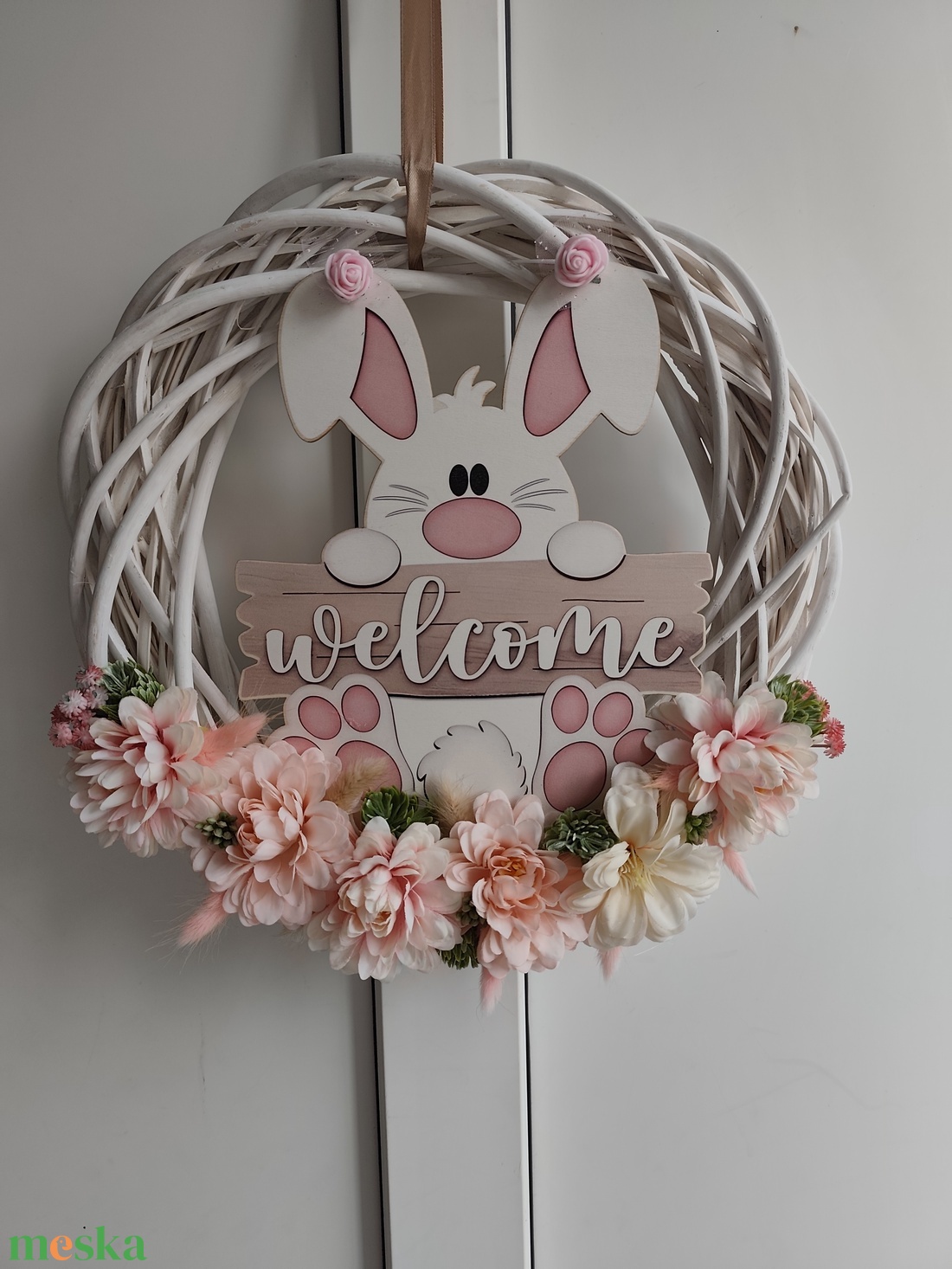 Húsv�zi ajtódísz - otthon & életmód - dekoráció - ajtó- és ablak dekoráció - ajtódísz & kopogtató - Meska.hu