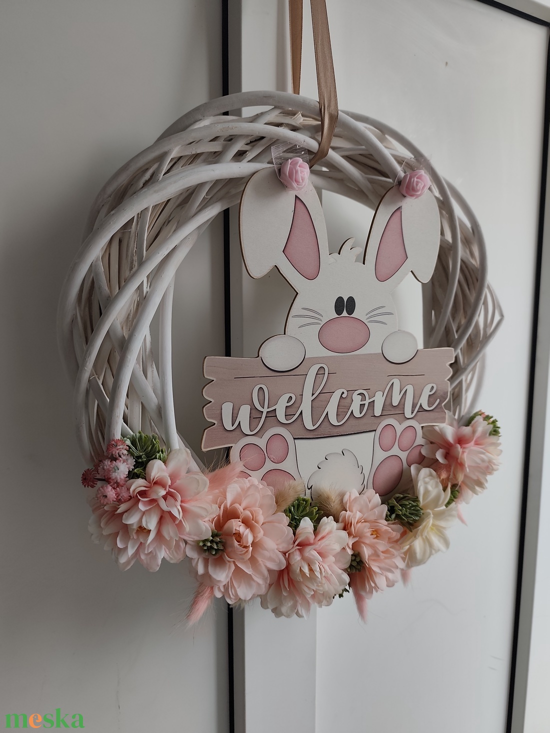 Húsv�zi ajtódísz - otthon & életmód - dekoráció - ajtó- és ablak dekoráció - ajtódísz & kopogtató - Meska.hu