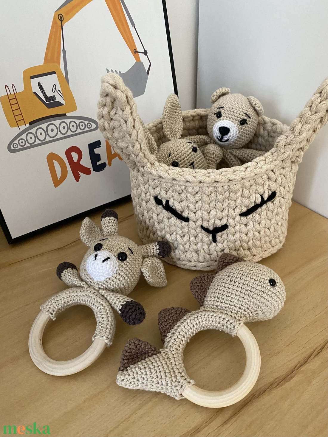 Babaváró ajándékcsomag (bézs) - játék & sport - babalátogató ajándékcsomag - Meska.hu