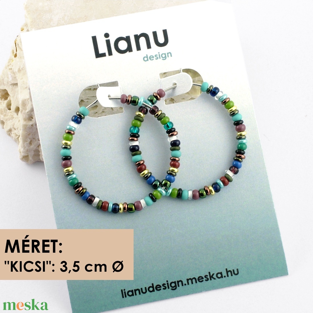 Karika fülbevaló / Nemesacél fülbevaló színes üveggyöngyökkel / Női ékszer - ékszer - fülbevaló - karika fülbevaló - Meska.hu Karika fülbevaló / Nemesacél fülbevaló színes üveggyöngyökkel / Női ékszer - ékszer - fülbevaló - karika fülbevaló - Meska.hu
