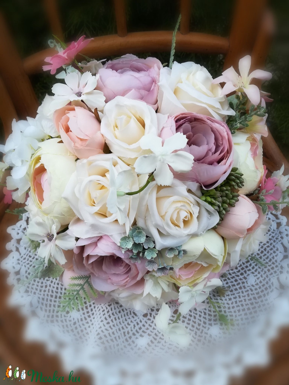 Örök csokor, menyasszonyicsokor, örökcsokor, menyasszonyi csokor - esküvő - menyasszonyi- és dobócsokor - Meska.hu