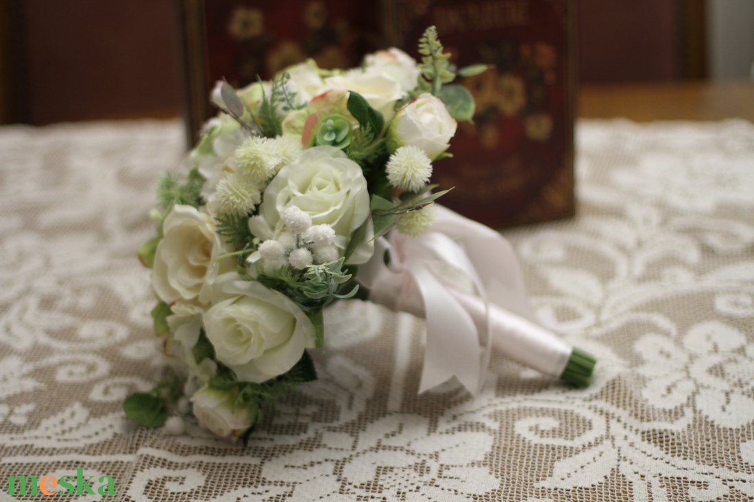 Menyasszonyi csokor, örökcsokor, téli menyasszonyi csokor - esküvő - menyasszonyi- és dobócsokor - Meska.hu