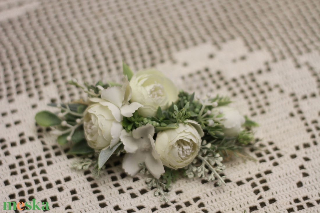 Hajdísz - esküvő - hajdísz - fésűs hajdísz - Meska.hu