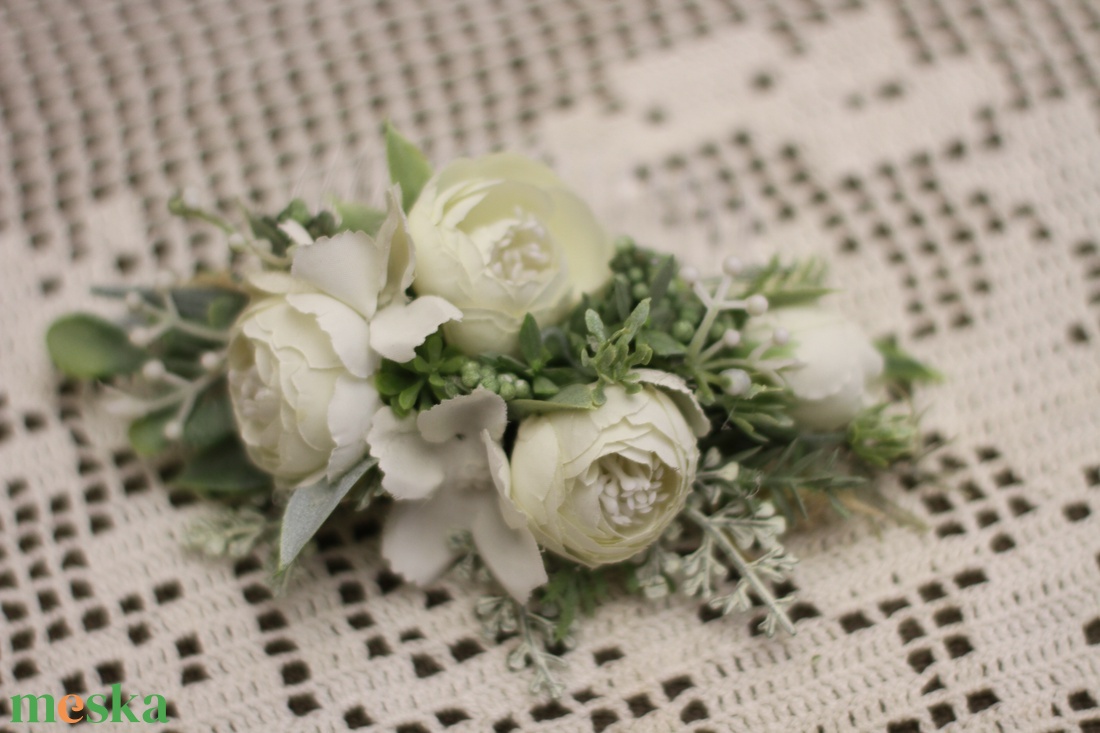 Hajdísz - esküvő - hajdísz - fésűs hajdísz - Meska.hu