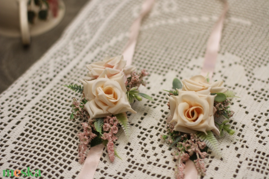 Kardísz szett - esküvő - ékszer - karkötő & csuklódísz - Meska.hu