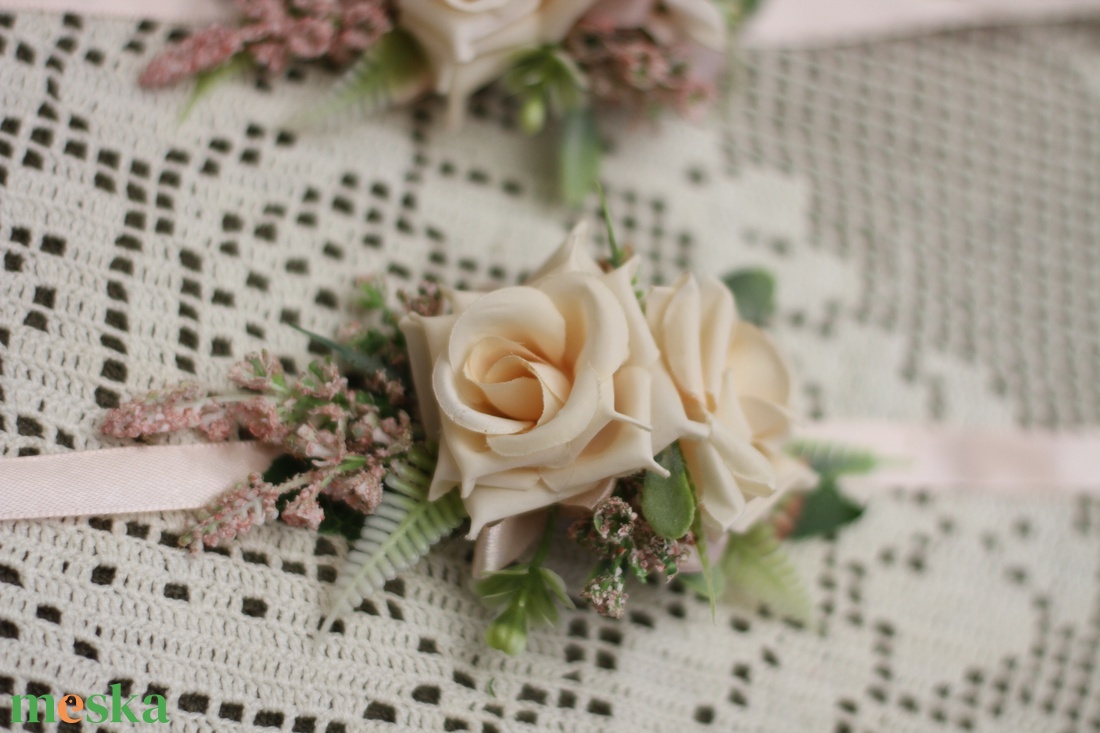 Kardísz szett - esküvő - ékszer - karkötő & csuklódísz - Meska.hu