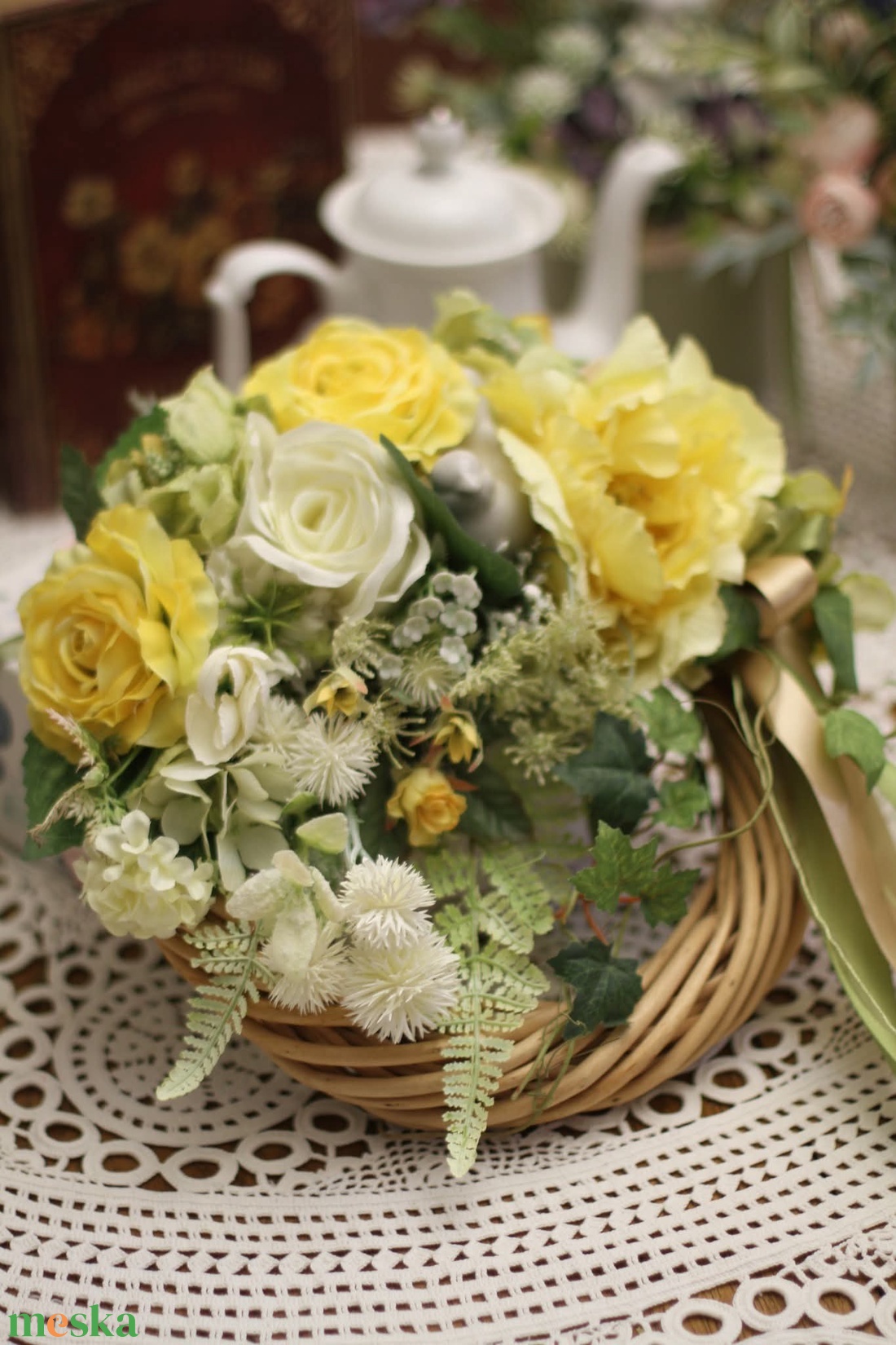 Kopogtató,  ajtódísz tavaszi - otthon & életmód - dekoráció - ajtó- és ablak dekoráció - ablakdísz - Meska.hu