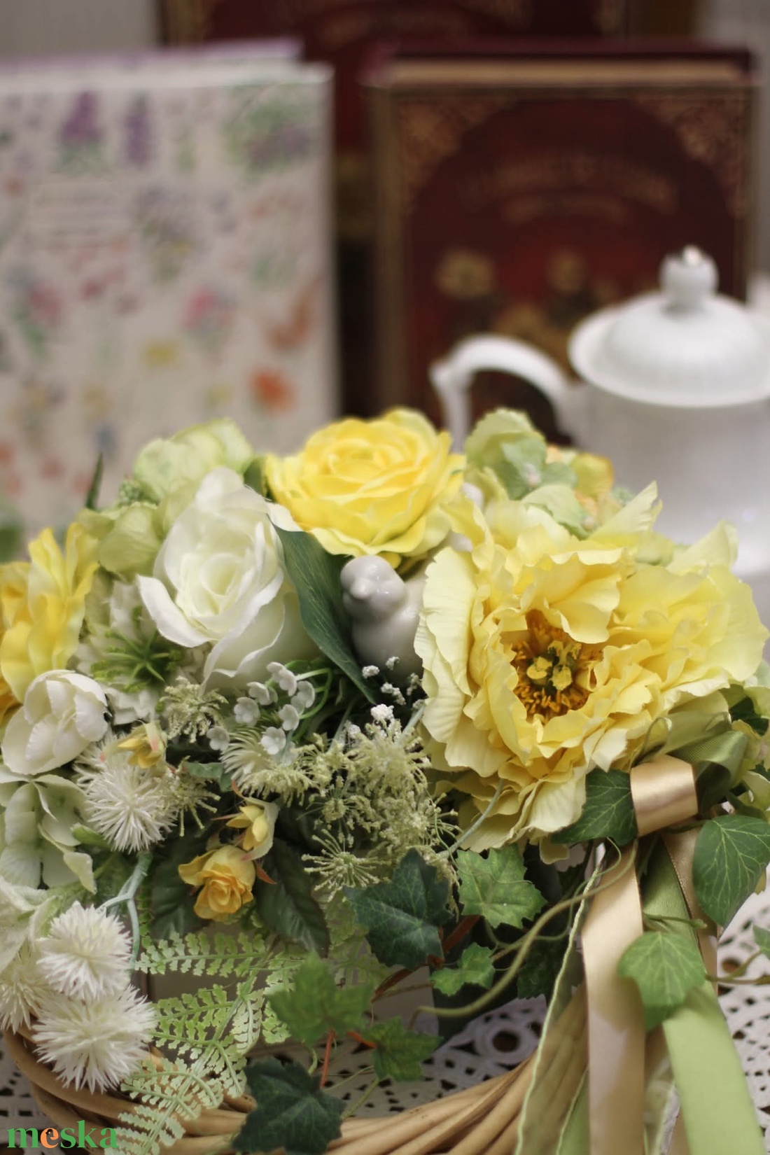 Kopogtató,  ajtódísz tavaszi - otthon & életmód - dekoráció - ajtó- és ablak dekoráció - ablakdísz - Meska.hu