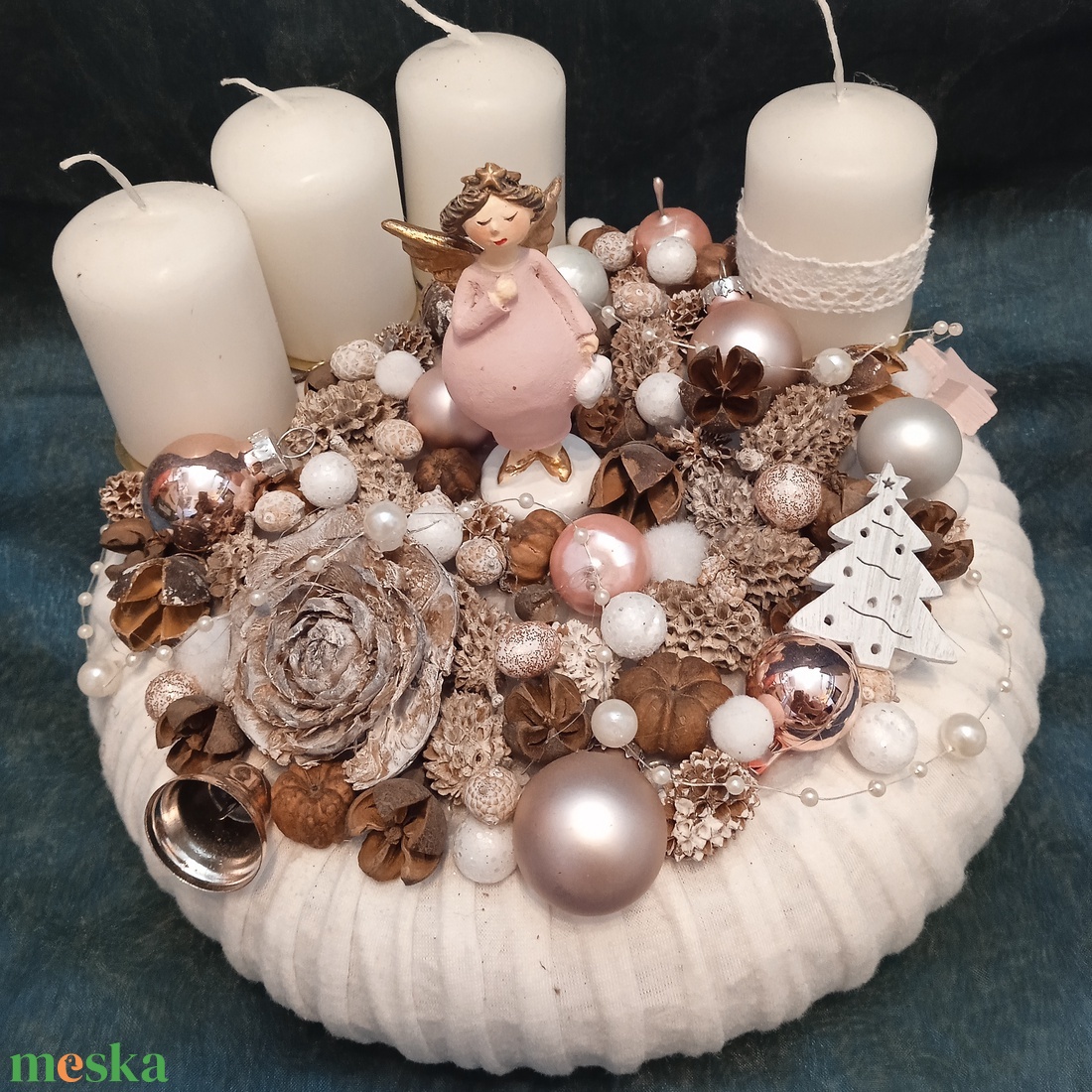 Angyalkás adventi koszorú - karácsony - adventi díszek - adventi koszorú - Meska.hu Angyalkás adventi koszorú - karácsony - adventi díszek - adventi koszorú - Meska.hu