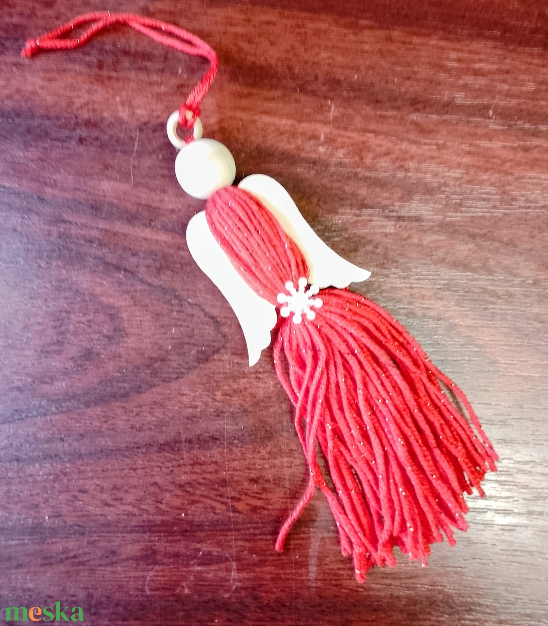 Karácsonyi szett -piros - karácsony - karácsonyi lakásdekoráció - karácsonyi manók, figurák - Meska.hu