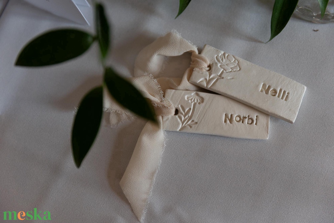 Ültető névtábla - esküvő - meghívó & kártya - ültetési rend - Meska.hu