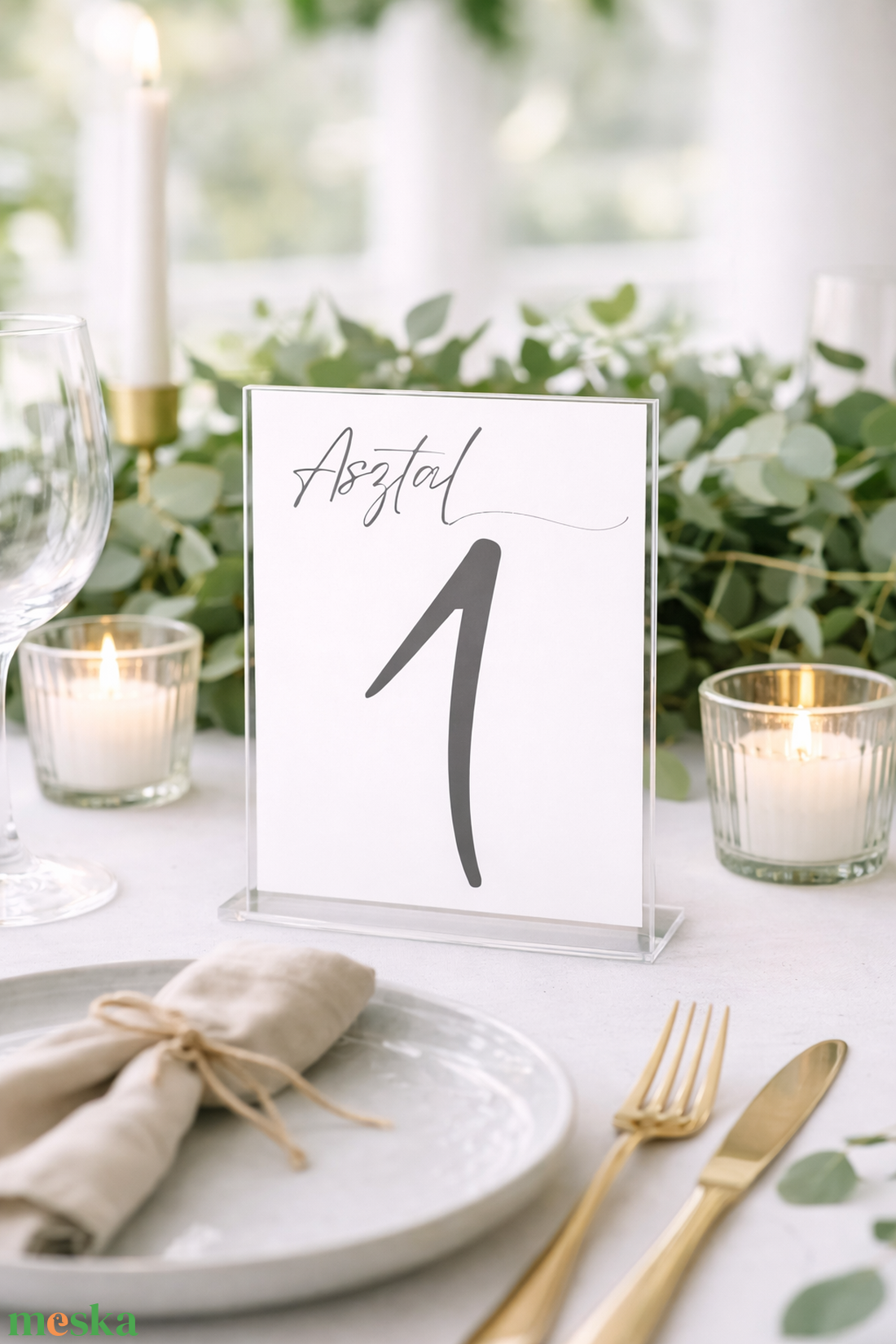 Asztal számok - esküvő - dekoráció - tábla & jelzés - Meska.hu