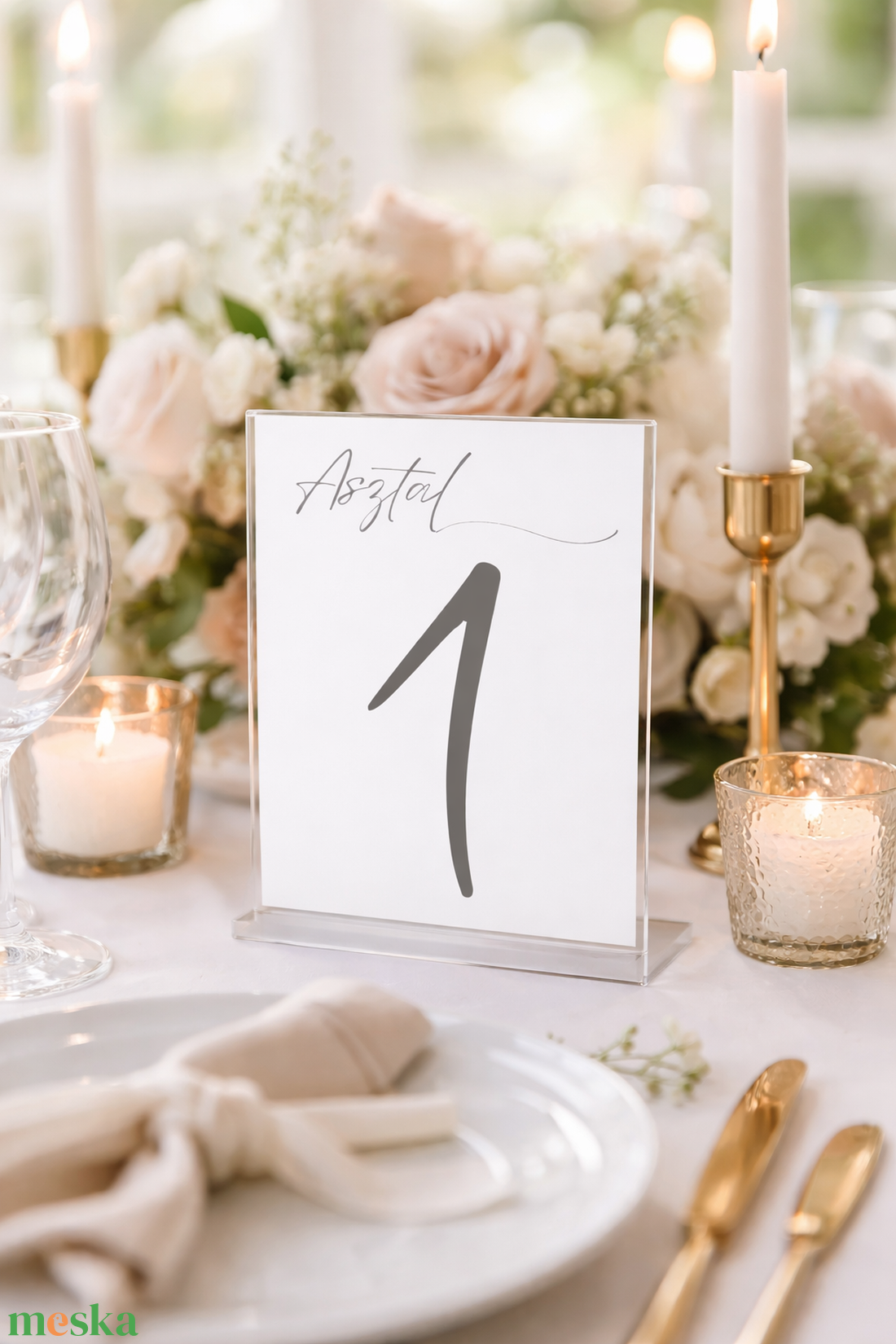Asztal számok - esküvő - dekoráció - tábla & jelzés - Meska.hu