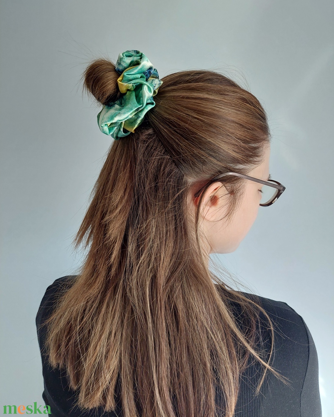 Enikő � Prémium Armani Selyemszatén Scrunchie - ruha & divat - hajdísz & hajcsat - hajgumi - Meska.hu