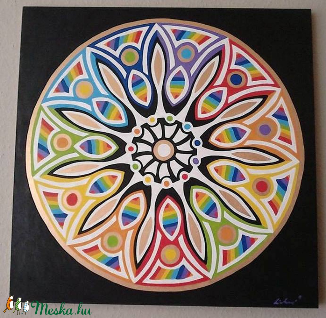 Szivárvány Mandala - otthon & lakás - dekoráció - mandala - Meska.hu Szivárvány Mandala - otthon & lakás - dekoráció - mandala - Meska.hu