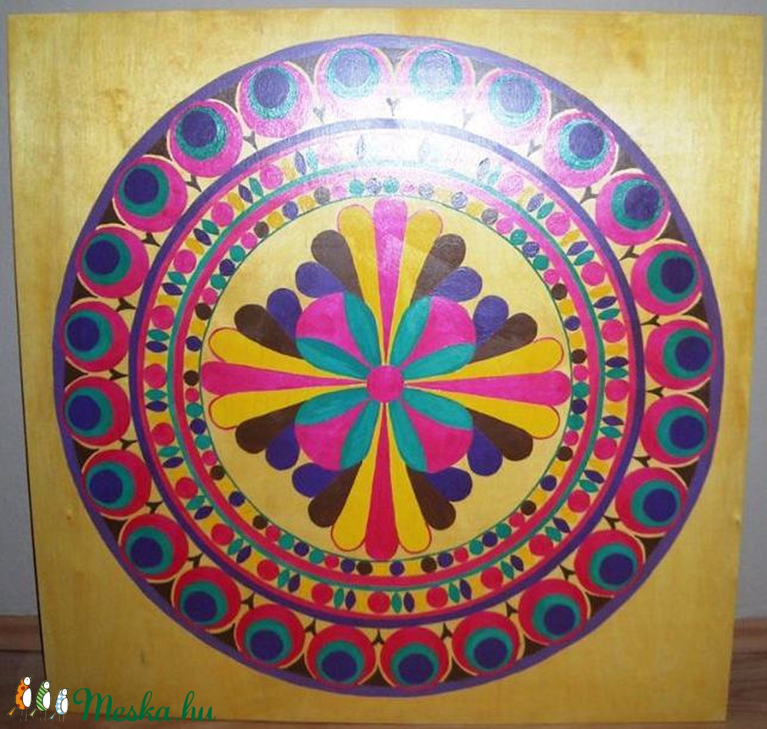 Pávatoll Mandala - művészet - festmény - akril - Meska.hu Pávatoll Mandala - művészet - festmény - akril - Meska.hu