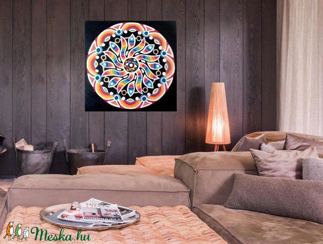 Szivárványvirág Mandala - otthon & lakás - dekoráció - mandala - Meska.hu Szivárványvirág Mandala - otthon & lakás - dekoráció - mandala - Meska.hu