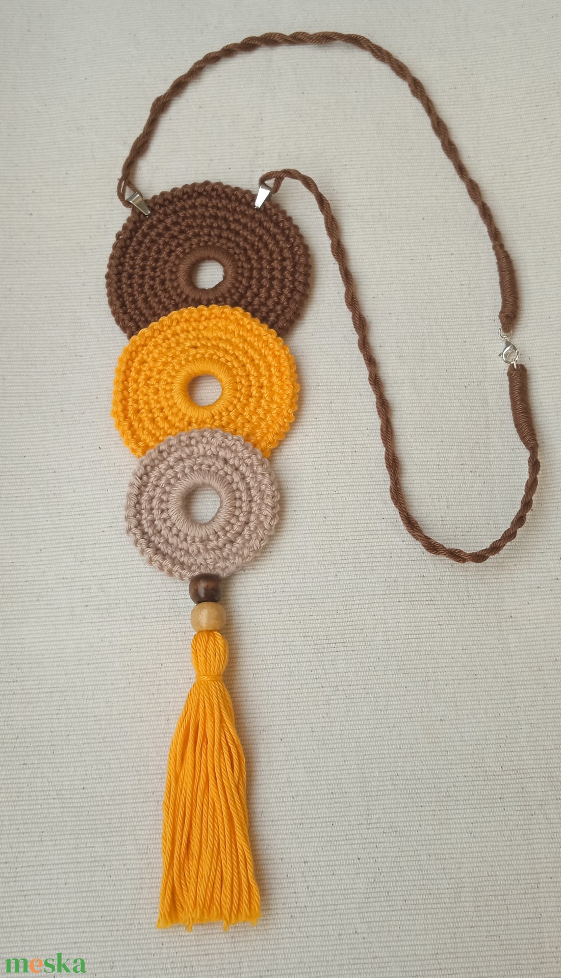 Horgolt nyaklánc - ékszer - nyaklánc - hosszú nyaklánc - Meska.hu Horgolt nyaklánc - ékszer - nyaklánc - hosszú nyaklánc - Meska.hu