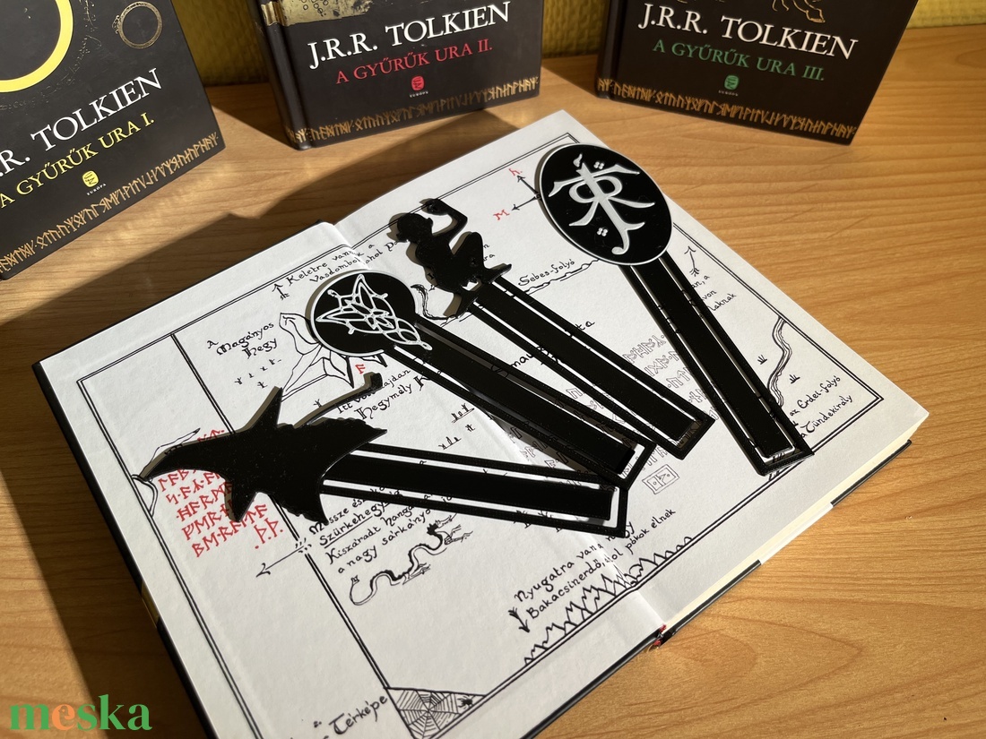 Gyűrűk Ura könyvjelző szett - könyv & zene - könyvjelző - Meska.hu