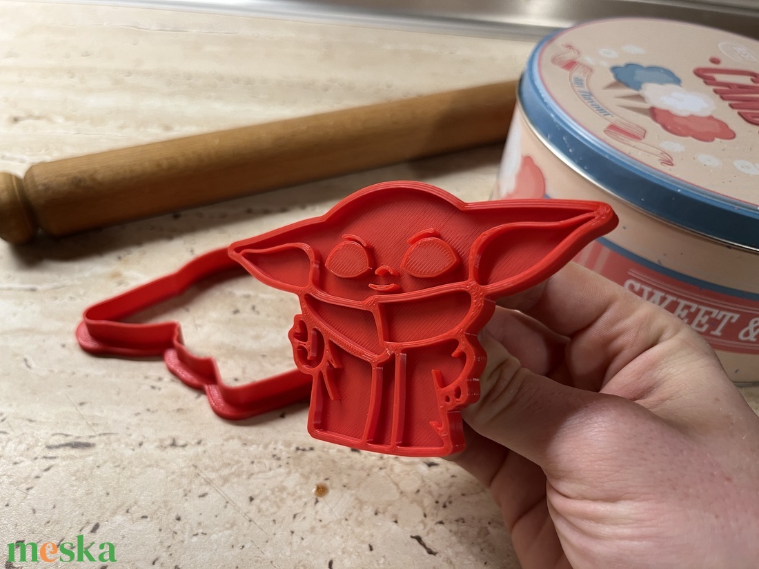 Baby Yoda Sütikiszúró - otthon & életmód - konyhafelszerelés, tálalás - sütés, főzés - sütikiszúró - Meska.hu