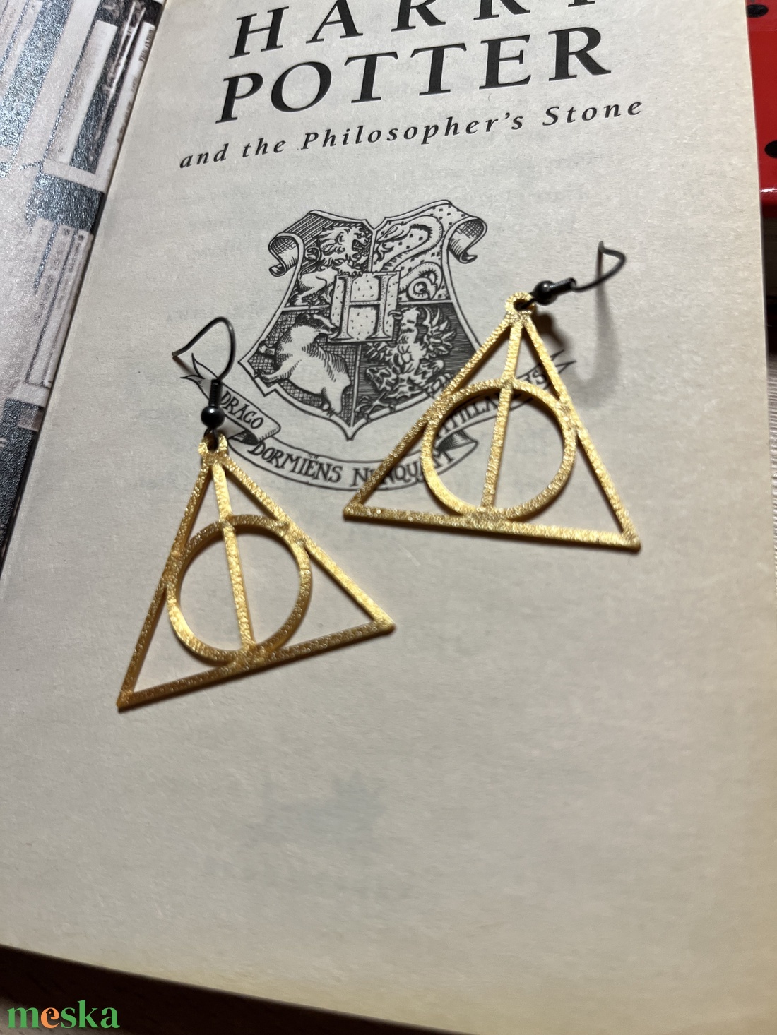 Harry Potter fülbevaló - ékszer - fülbevaló - lógó fülbevaló - Meska.hu
