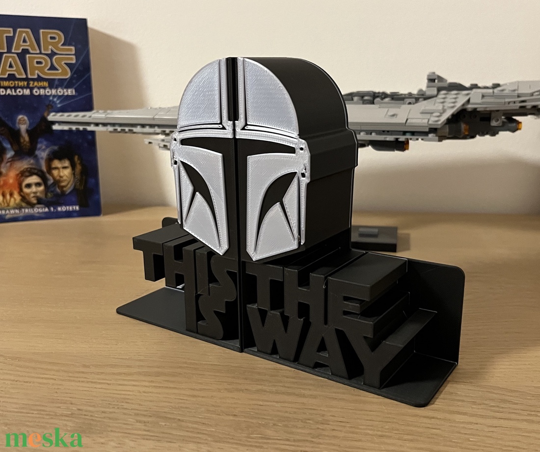 Mandalorian Könyvtámasz - otthon & életmód - dekoráció - asztal és polc dekoráció - könyvtámasz - Meska.hu