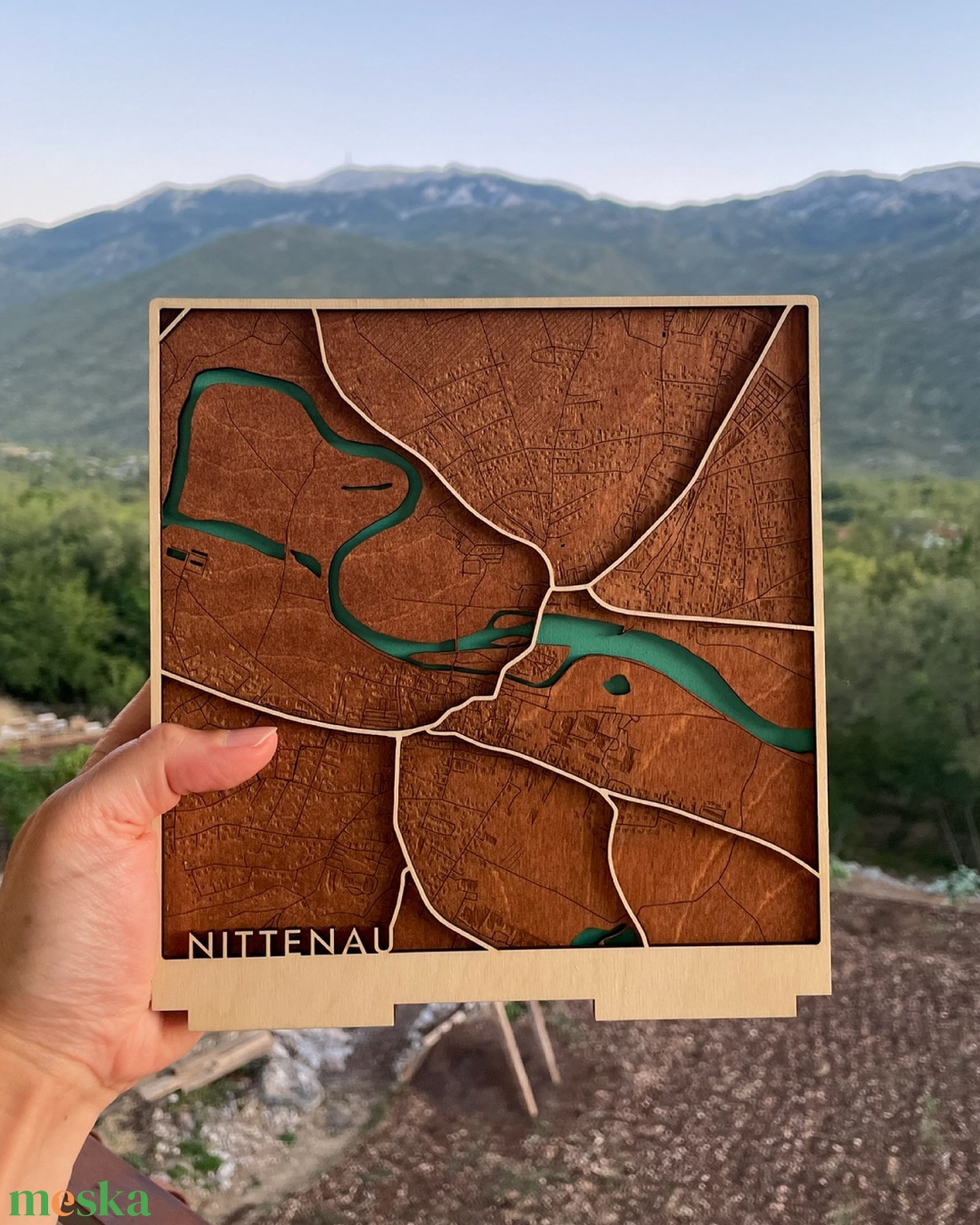 Lézervágott térkép a városodról - otthon & életmód - dekoráció - kép & falikép - 3d képek - Meska.hu