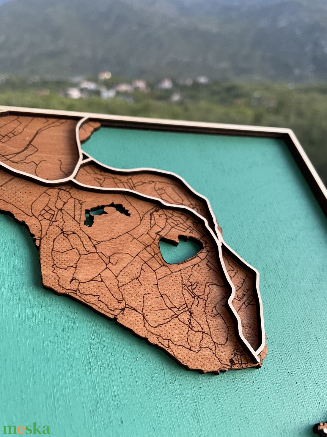 Lézervágott térkép a városodról - otthon & életmód - dekoráció - kép & falikép - 3d képek - Meska.hu