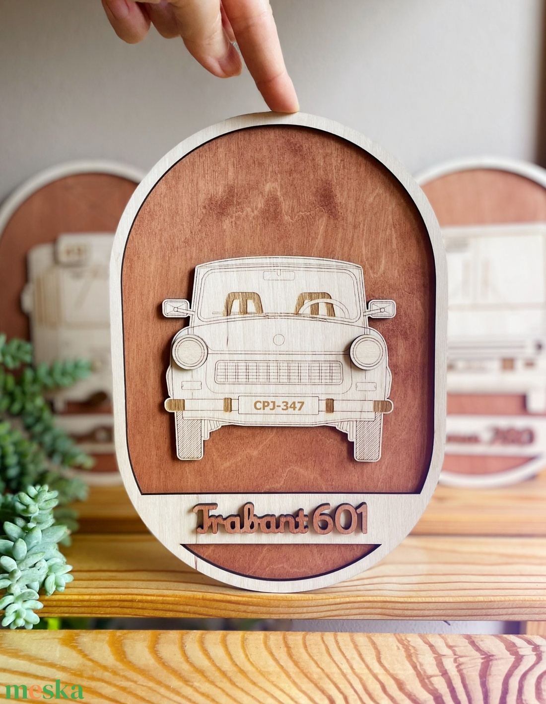 Trabant 601 lézervágott falikép - retro járművek - otthon & életmód - dekoráció - kép & falikép - 3d képek - Meska.hu