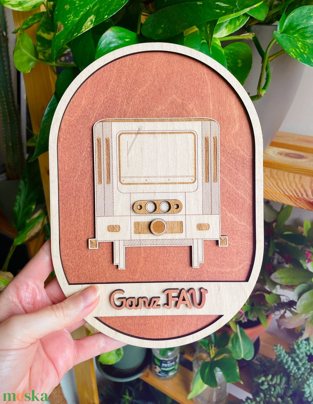 Kisföldalatti M1 metró - GANZ FAV lézervágott falikép - retro járművek - otthon & életmód - dekoráció - kép & falikép - 3d képek - Meska.hu