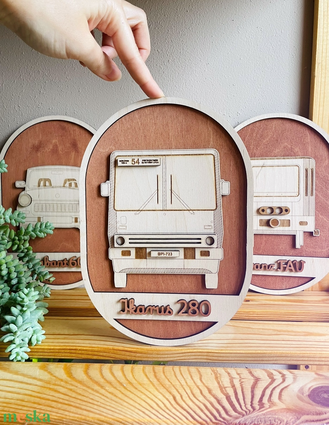 Ikarus 280 autóbusz lézervágott falikép - retro járművek - otthon & életmód - dekoráció - kép & falikép - 3d képek - Meska.hu