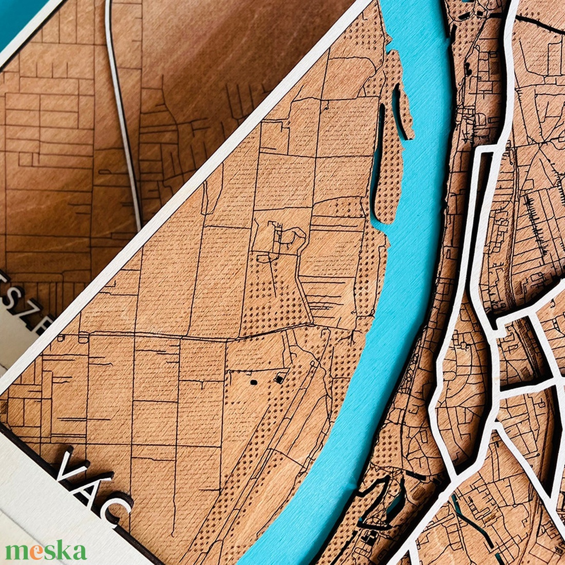 Lézervágott térkép a városodról - otthon & életmód - dekoráció - kép & falikép - 3d képek - Meska.hu