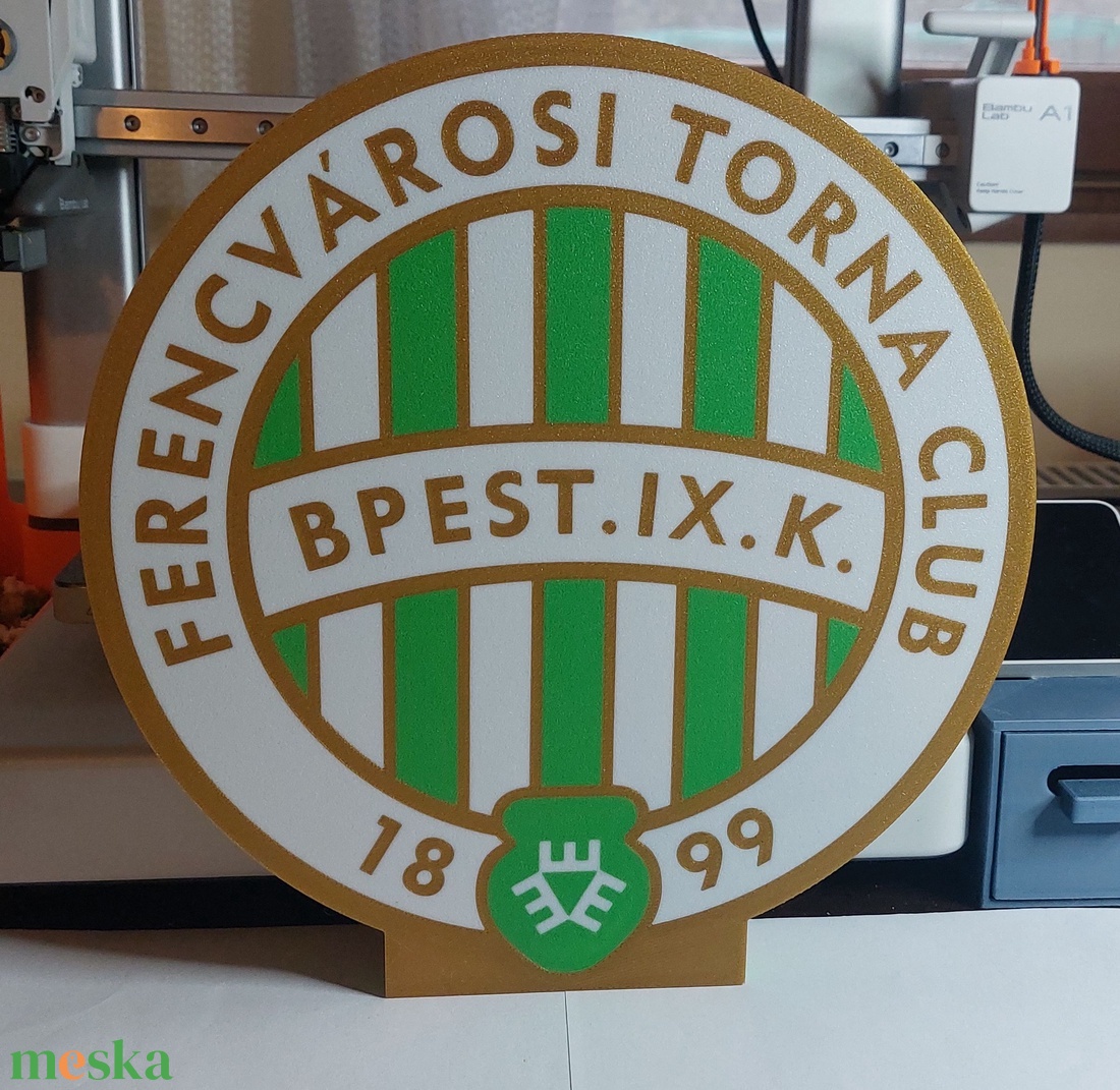 FTC, Fradi, Ferencváros világító hangulatlámpa. Lightbox - otthon & életmód - dekoráció - asztal és polc dekoráció - asztaldísz - Meska.hu