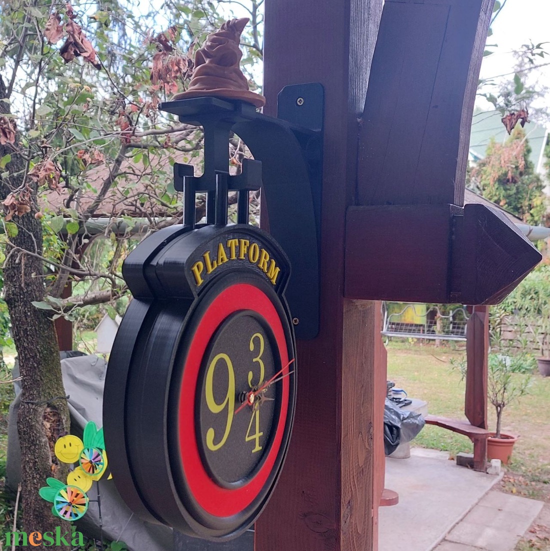Harry Potter vasútállomás platform óra  dupla - otthon & életmód - dekoráció - fali és függő dekoráció - falra akasztható dekor - Meska.hu