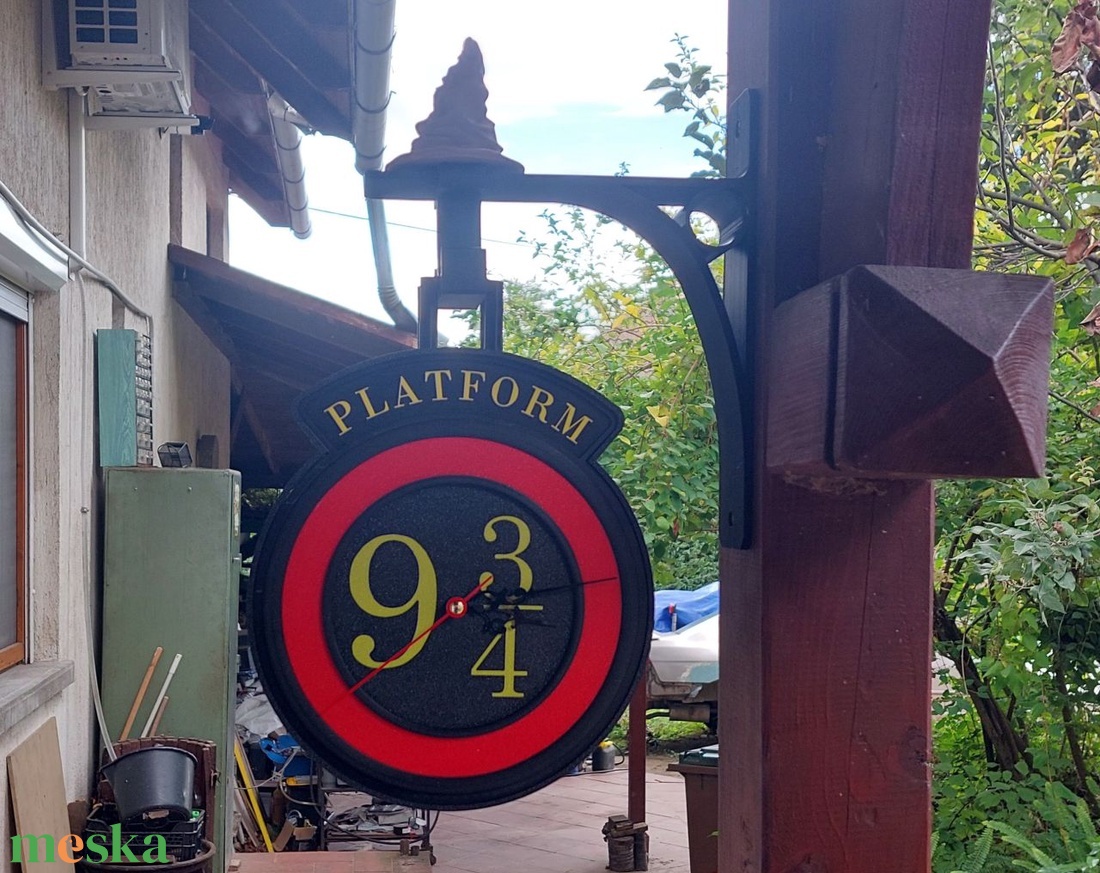 Harry Potter vasútállomás platform óra  dupla - otthon & életmód - dekoráció - fali és függő dekoráció - falra akasztható dekor - Meska.hu