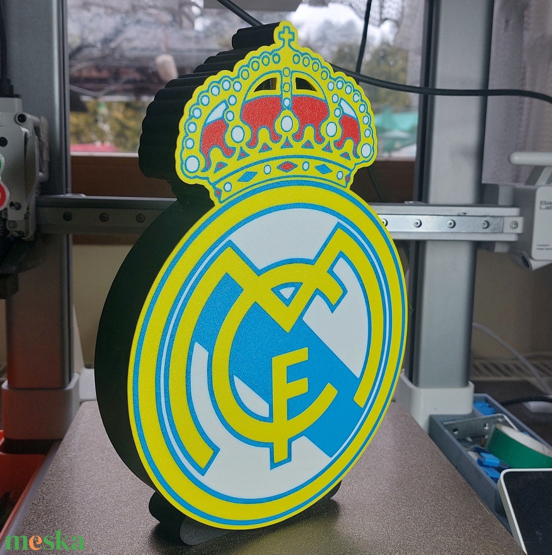 Real Madrid világító hangulatlámpa. Lightbox - otthon & életmód - lámpa - hangulatlámpa - Meska.hu