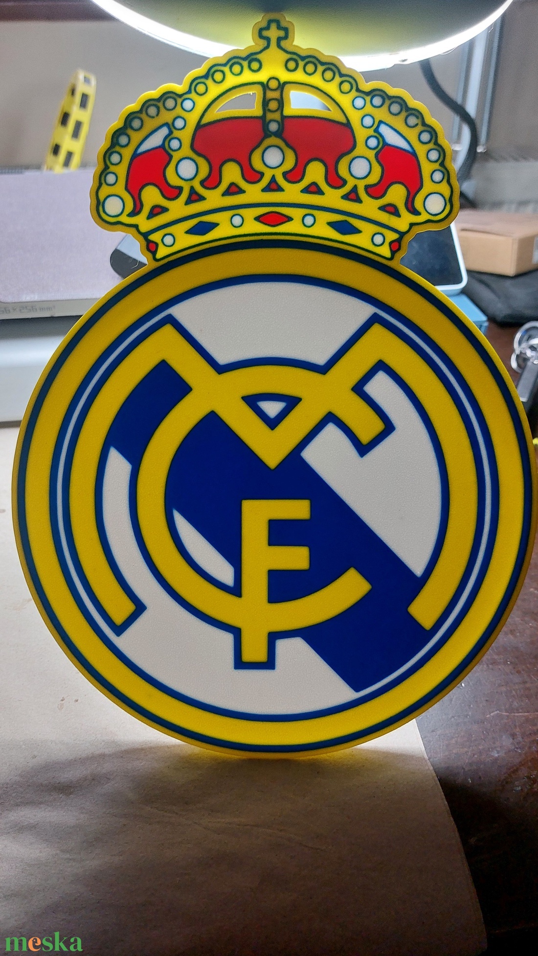 Real Madrid világító hangulatlámpa. Lightbox - otthon & életmód - lámpa - hangulatlámpa - Meska.hu