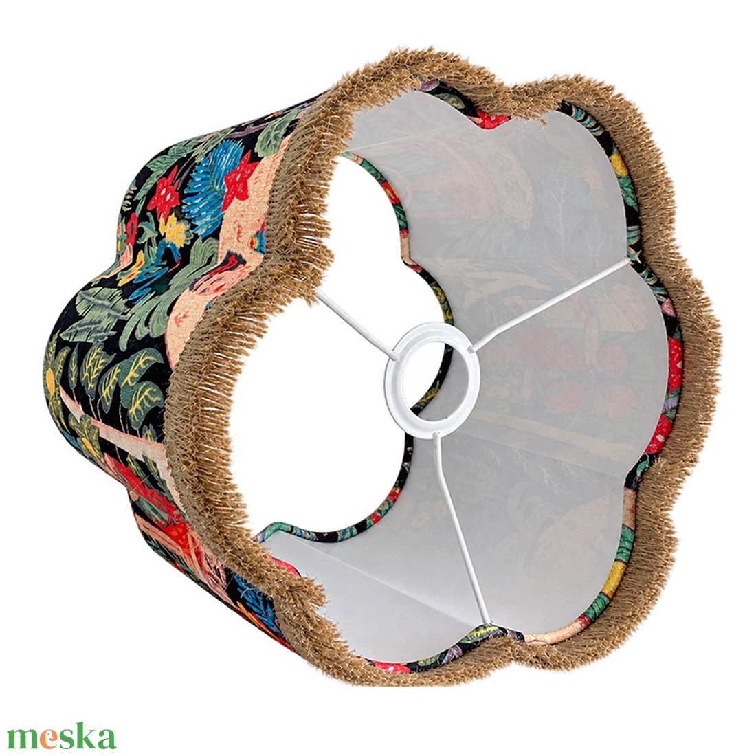 Frida Kahlo mintás virág formájú lámpaernyő, 30 cm - otthon & életmód - lámpa - lámpabúra - Meska.hu