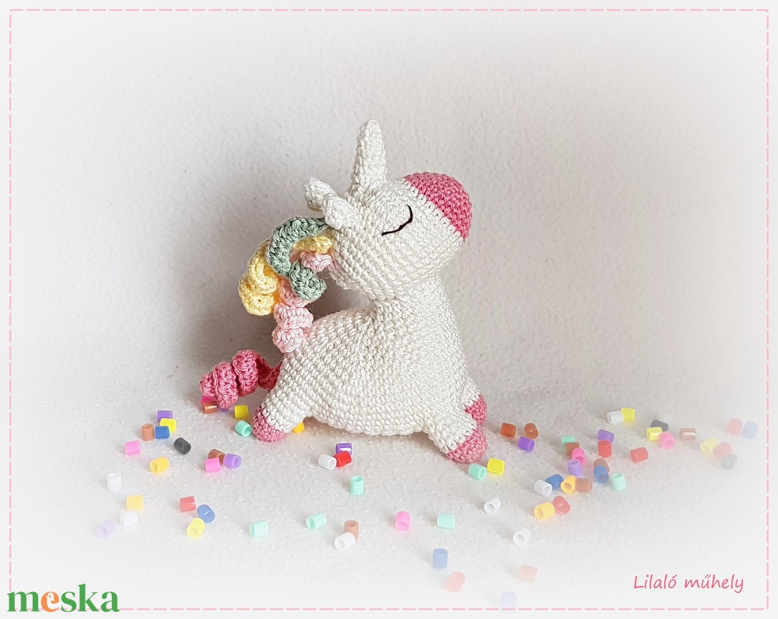 Júlia,  mini unikornis - játék & sport - plüssállat & játékfigura - unikornis - Meska.hu